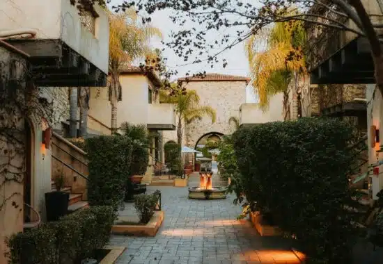 North Block Hotel pathway