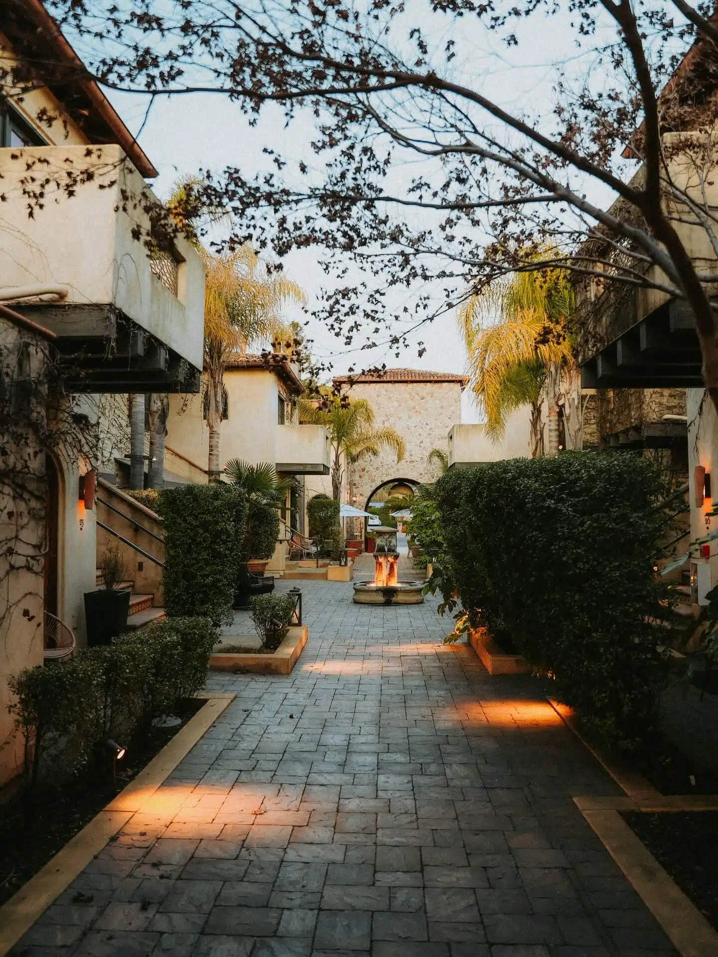 North Block Hotel pathway