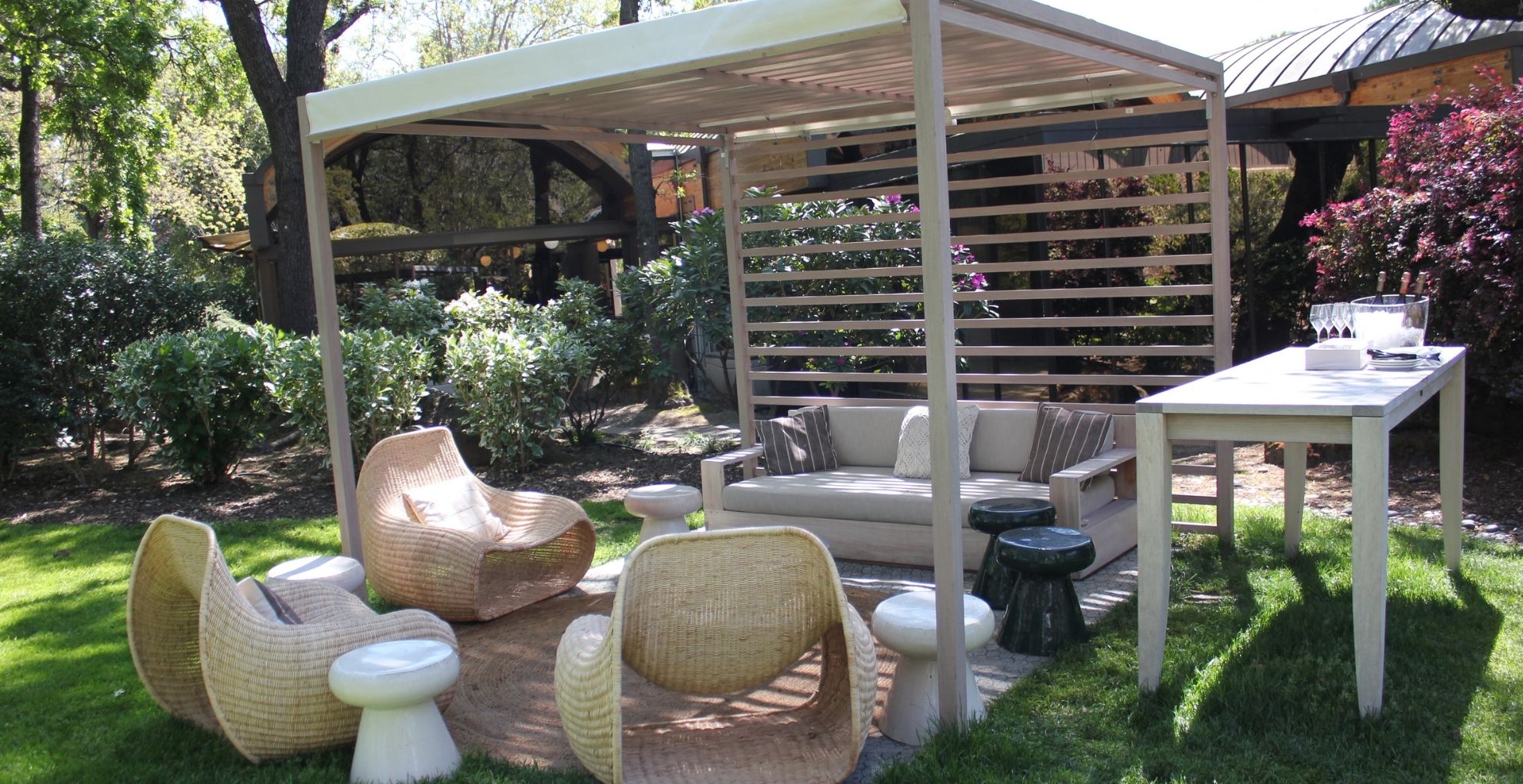 New Chandon Garden Spritz Cabanas - Napa Valley Life Magazine