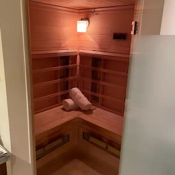 inside of sauna