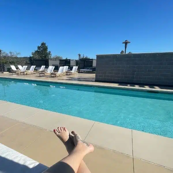 feet at bardessono pool