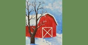 Paint Night - Winter Barn Scene with Jose Martinez @ Yountville Community Center