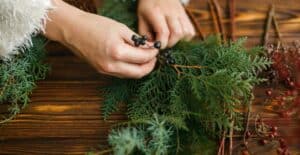 Holiday Wreath Making Class @ Yountville Community Center