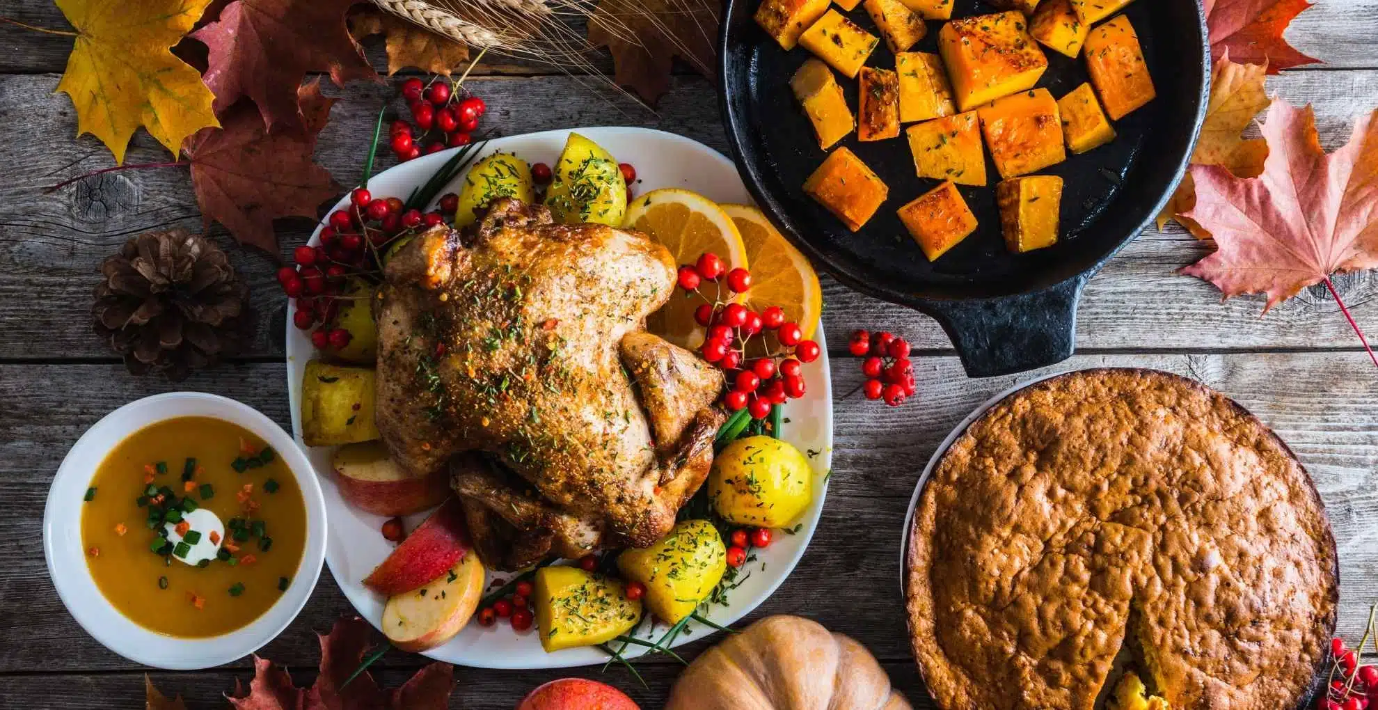Turkey on platter