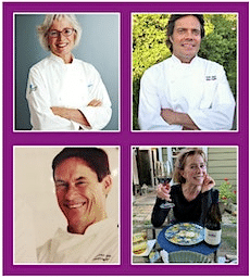 4 profile pictures of chefs