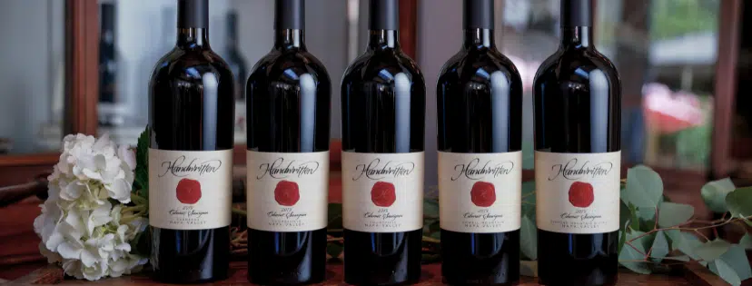 Handwritten Wines wine bottles