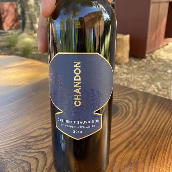 bottle of chandon wine