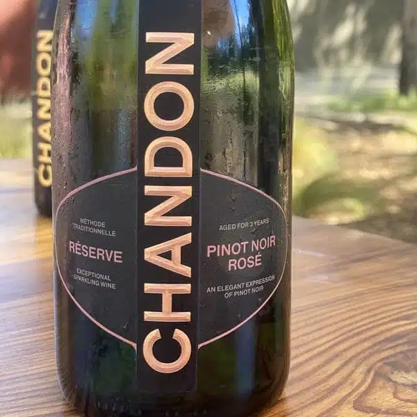 bottle of chandon wine