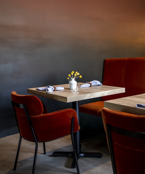 table inside building