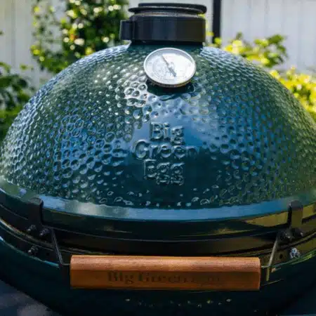 the big green egg outside