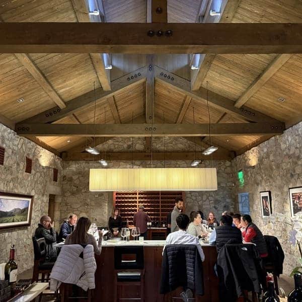 12-24 Discover Beaulieu Vineyard’s New Clone Expression Tasting Experience tasting room people walking around tasting room