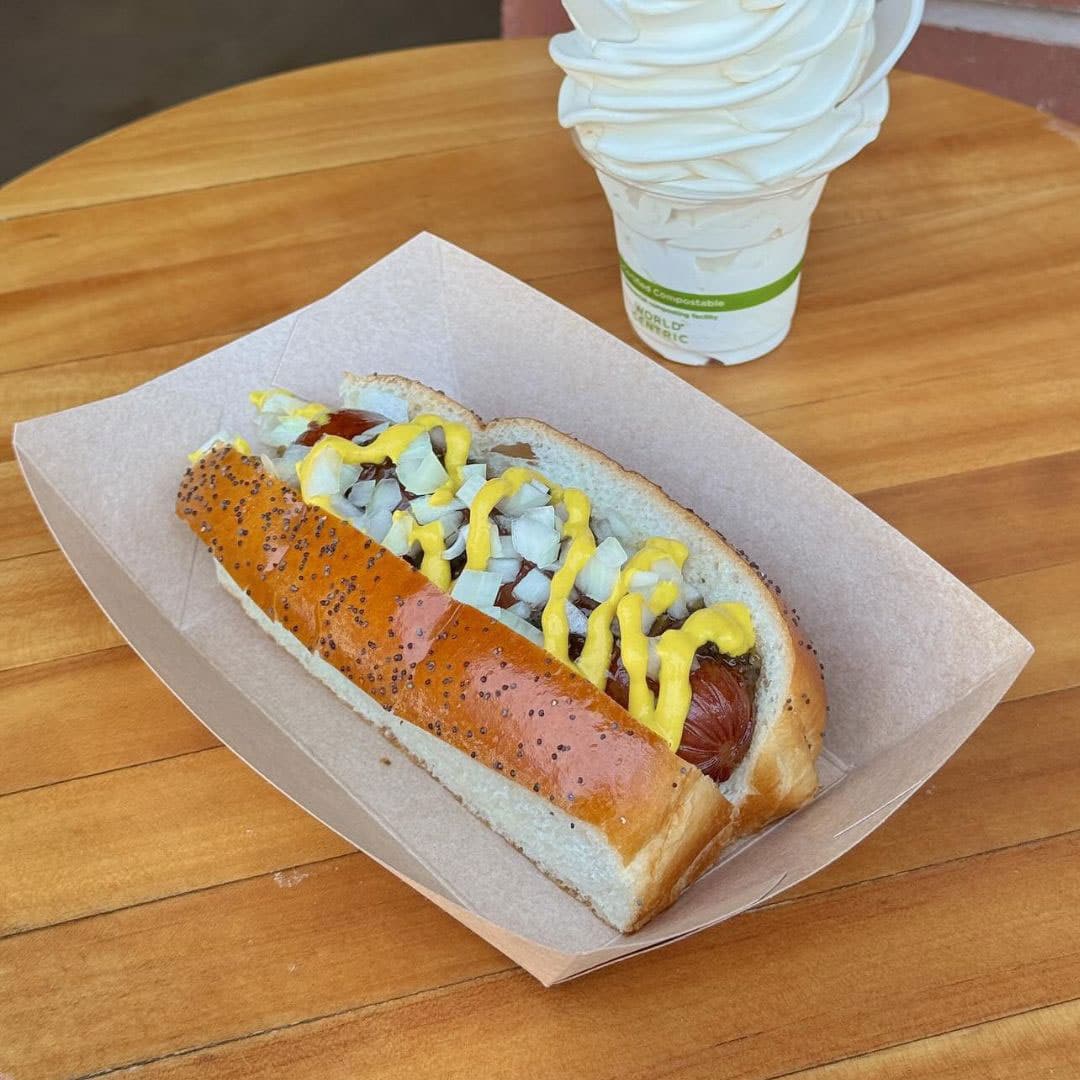 hot dog and milkshake in Napa