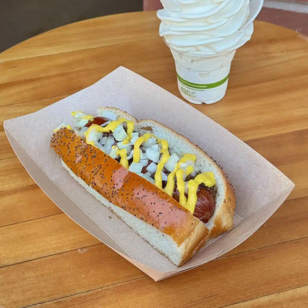 hot dog and milkshake in Napa