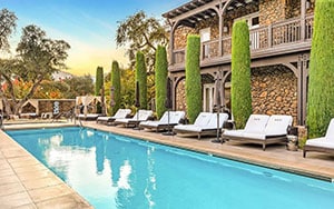 come hang at the pool in the summer in Yountville