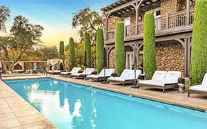 come hang at the pool in the summer in Yountville