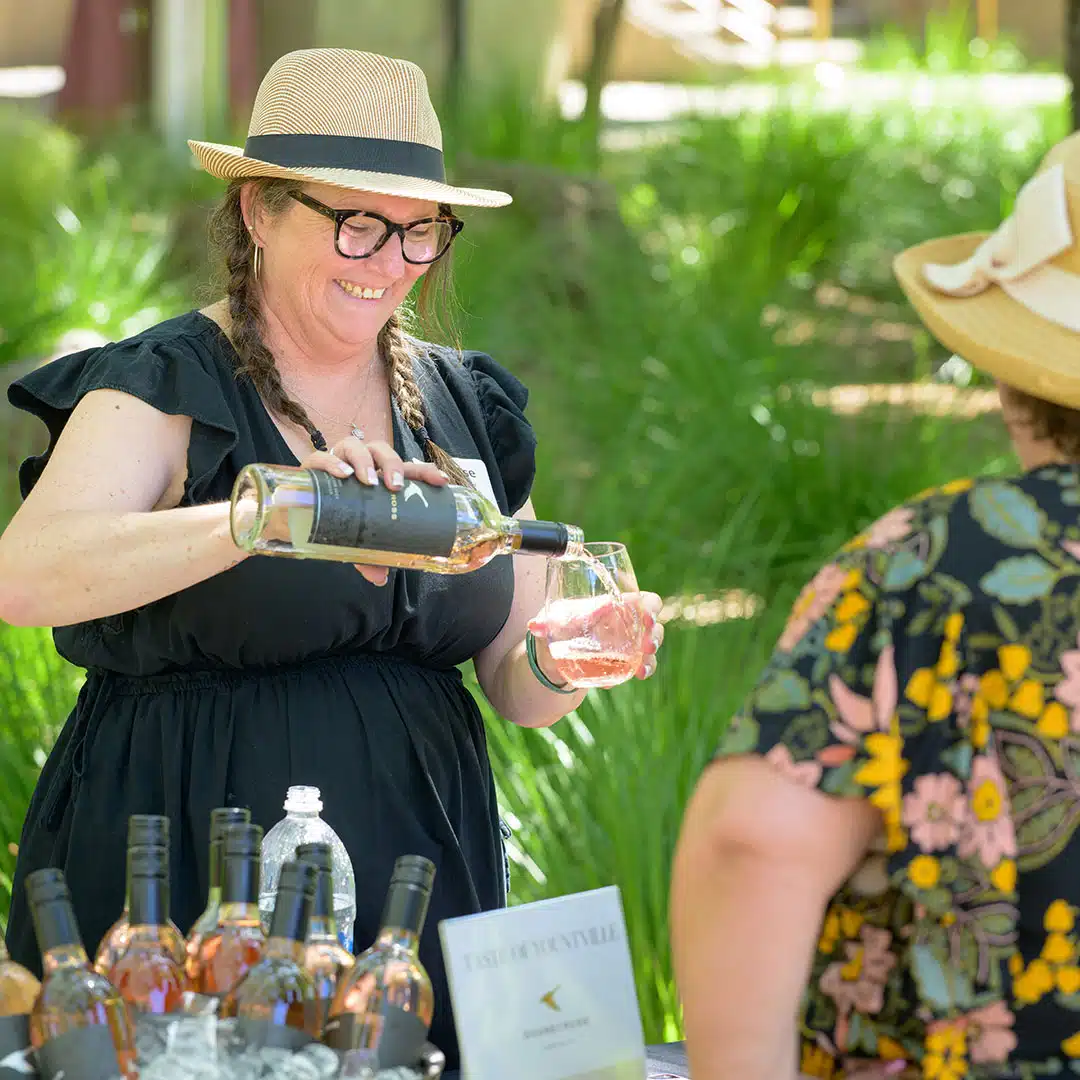 wine taster at Taste of Yountville