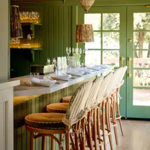 the bar at restaurant Clementine in Yountville