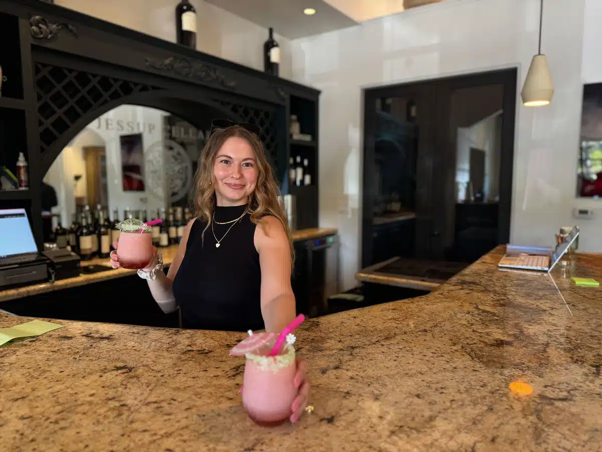 fresh frose at the bar