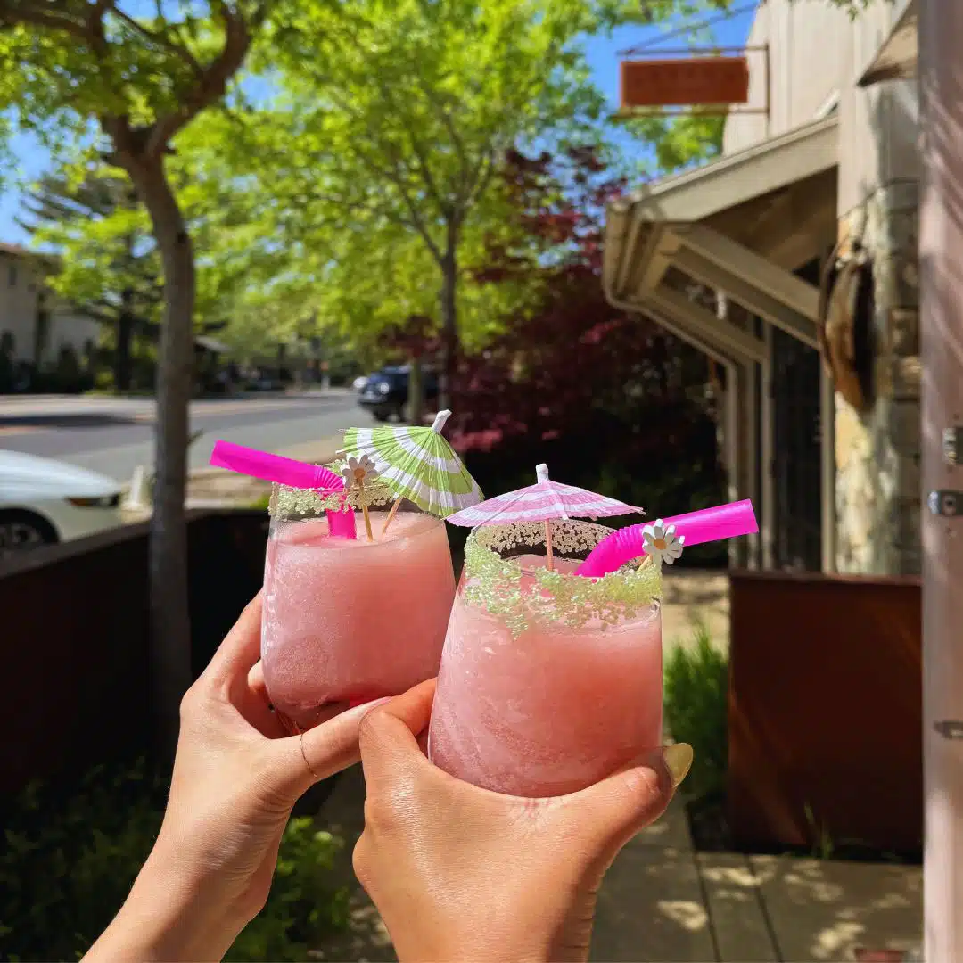 two Frose drinks