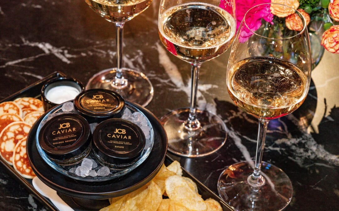 caviar tasting experience at JCB