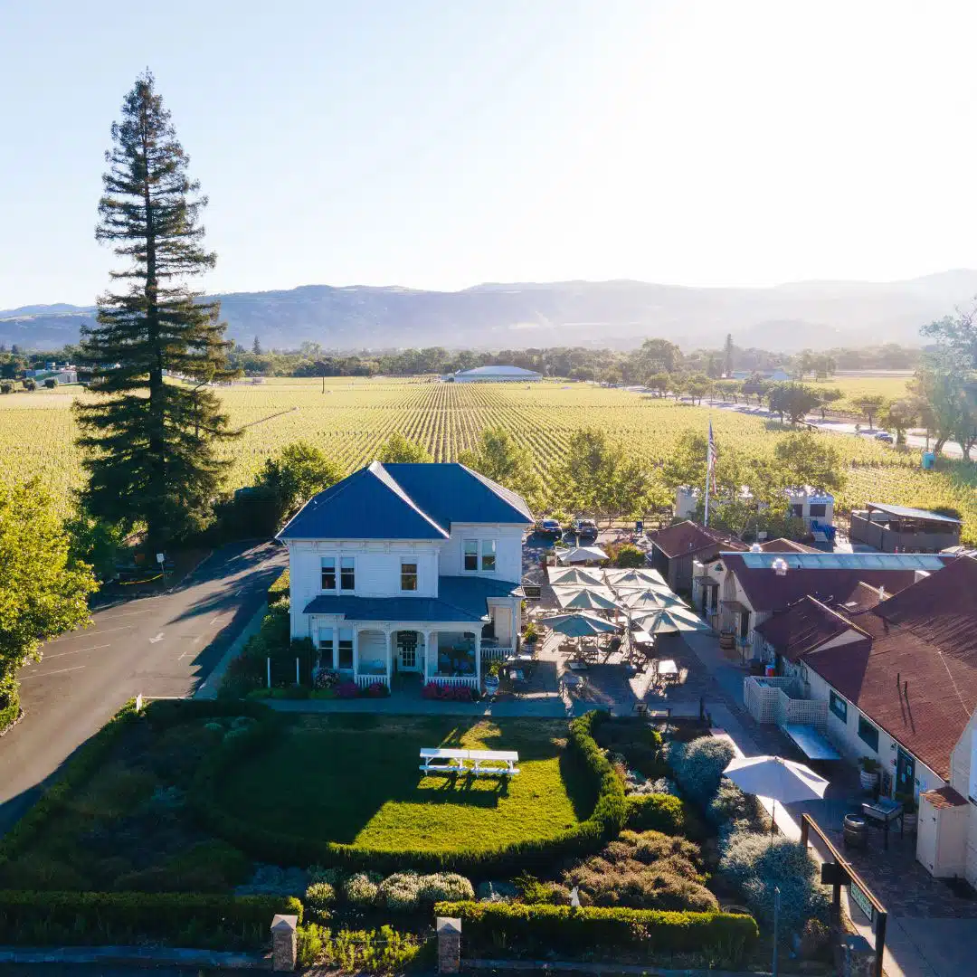 expansive view of oakville wine merchant
