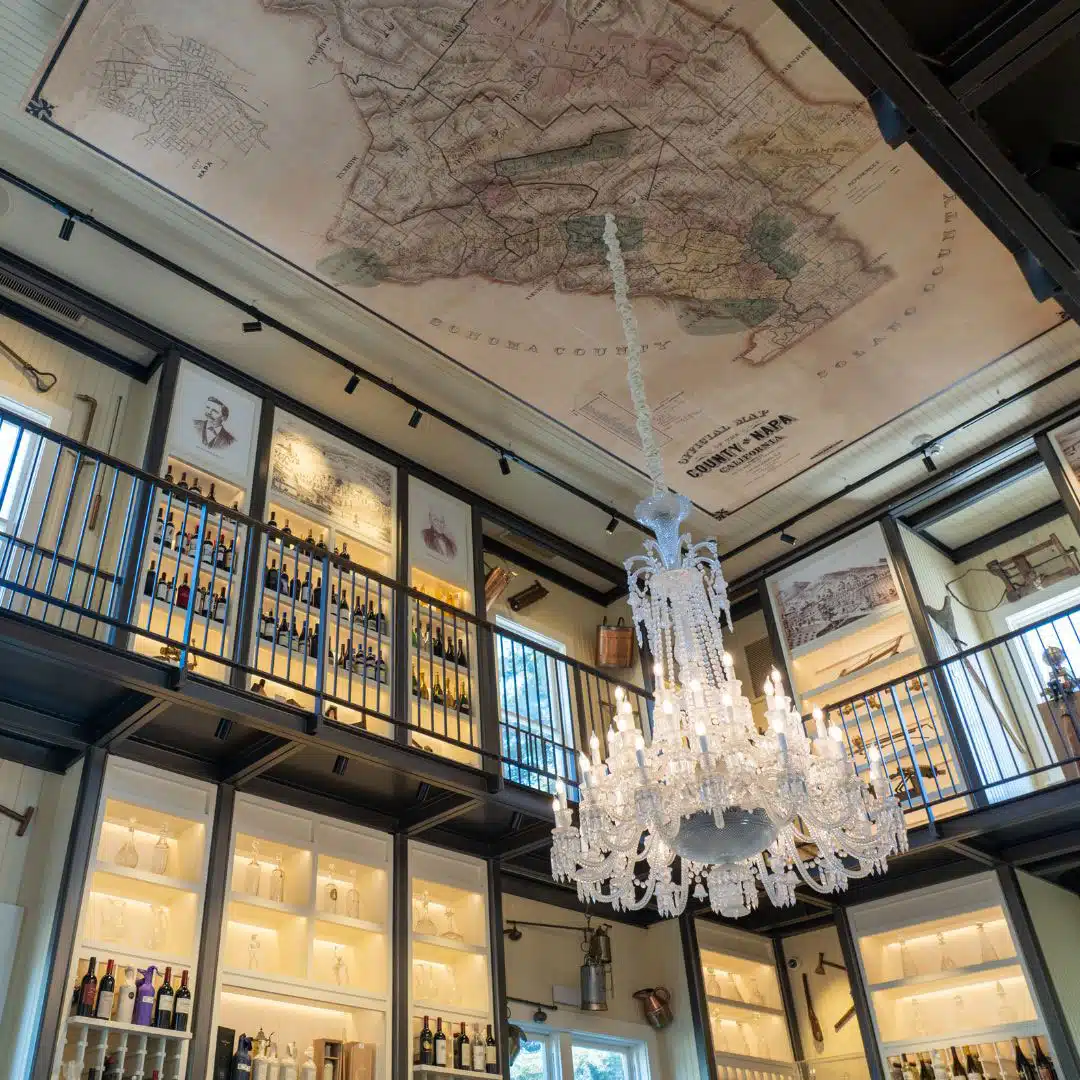 inside of Oakville wine merchant