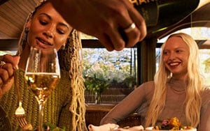 two women tasting at CHANDON
