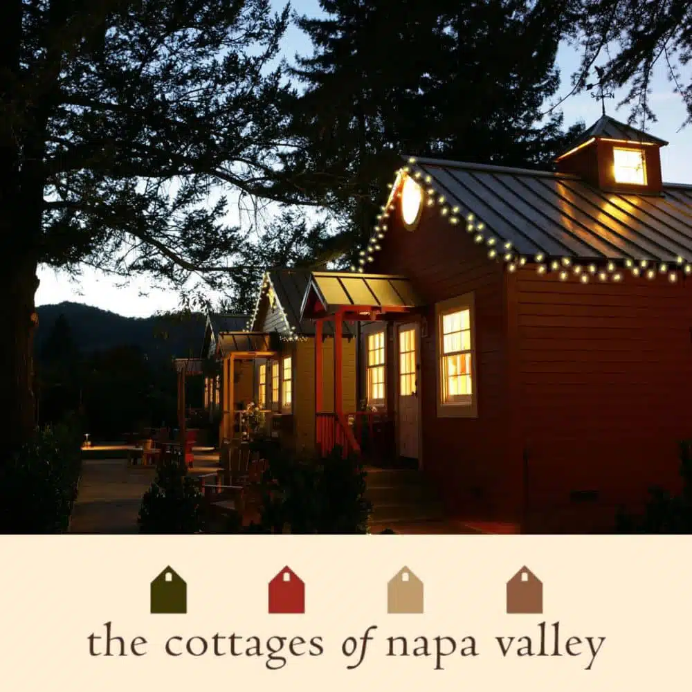 The Cottages of Napa Valley discount stay during the 12 days of Yountville cheer