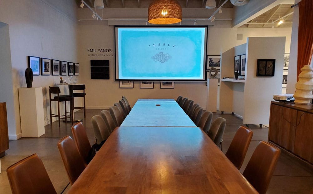 corporate meeting room at Jessup Cellars