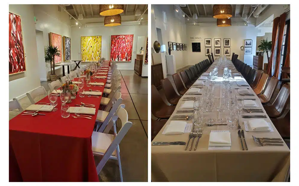 Private events space at Jessup Cellars