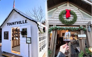 mega menu image various events during the holidays in Yountville in Napa Valley