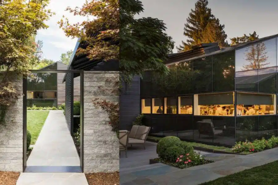 outside of restaurant in Yountville